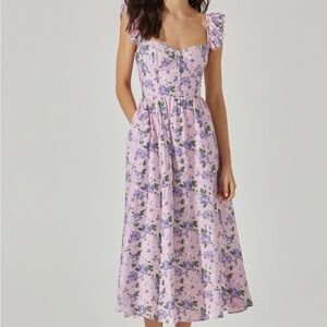 ASTR the Label Wedelia Floral Midi Dress